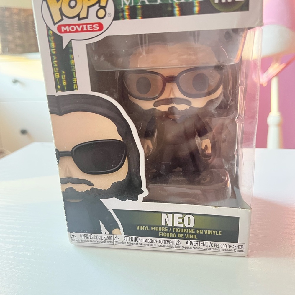 Funko Pop! Movies Neo with Black Coat and Sunglasses